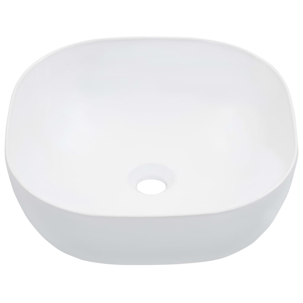 Wash Basin 42.5x42.5x14.5 cm Ceramic White