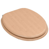 WC Toilet Seat with Lid MDF Bamboo Design