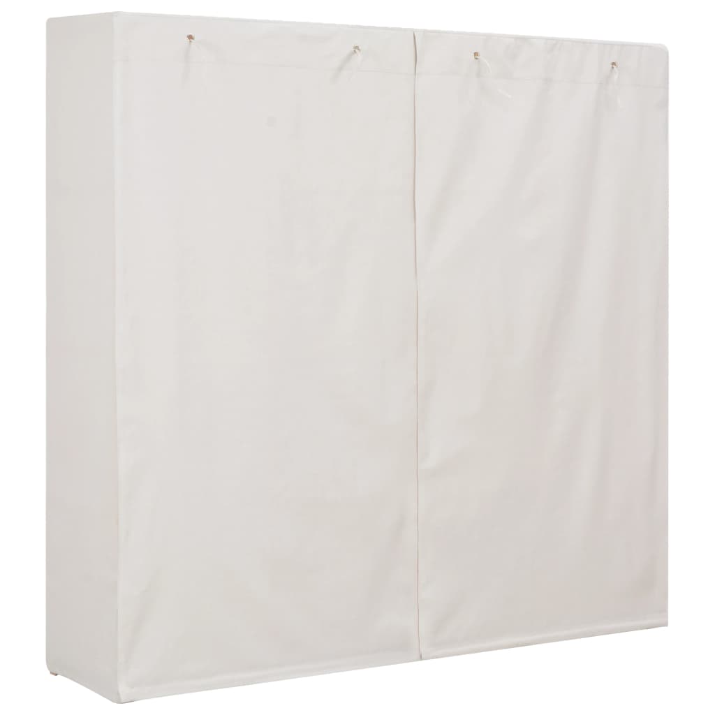 Wardrobe White 173x40x170 cm Fabric