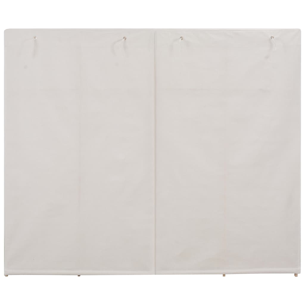 Wardrobe White 200x40x170 cm Fabric