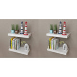 Wall Shelves 4 pcs White 40 cm