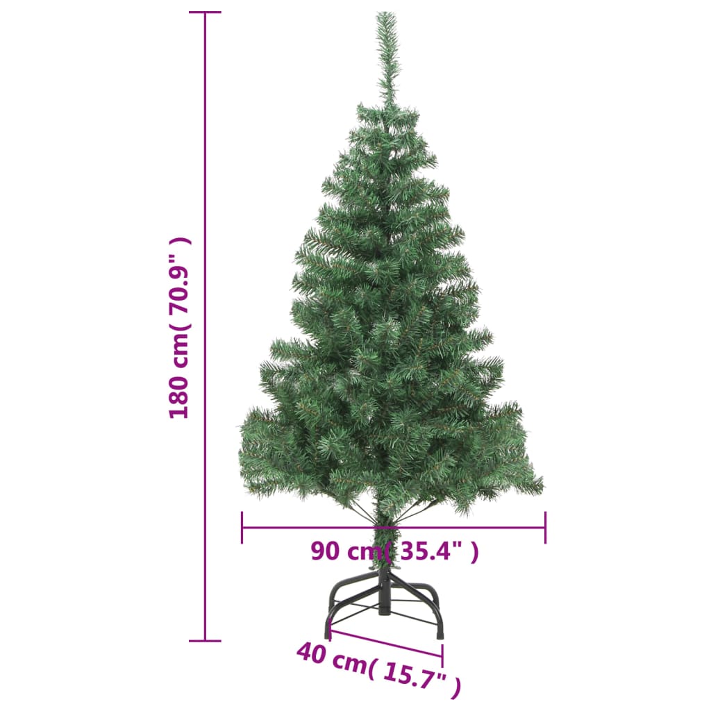 Artificial Christmas Tree with Stand 180 cm 564 Branches