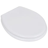 WC Toilet Seat MDF Lid Simple Design White