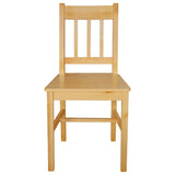 Dining Chairs 4 pcs Pinewood