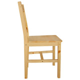 Dining Chairs 6 pcs Pinewood