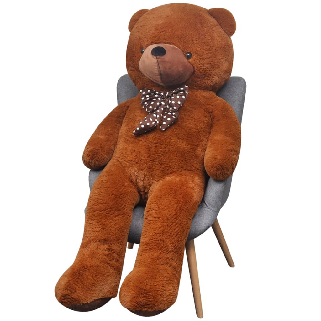 XXL Soft Plush Teddy Bear Toy Brown 135 cm