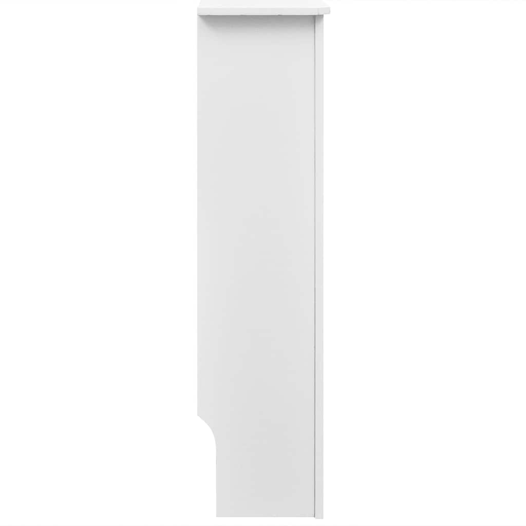 White MDF Radiator Cover Heating Cabinet 112 cm