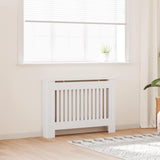 White MDF Radiator Cover Heating Cabinet 112 cm