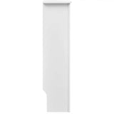 White MDF Radiator Cover Heating Cabinet 152 cm