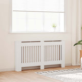 White MDF Radiator Cover Heating Cabinet 152 cm