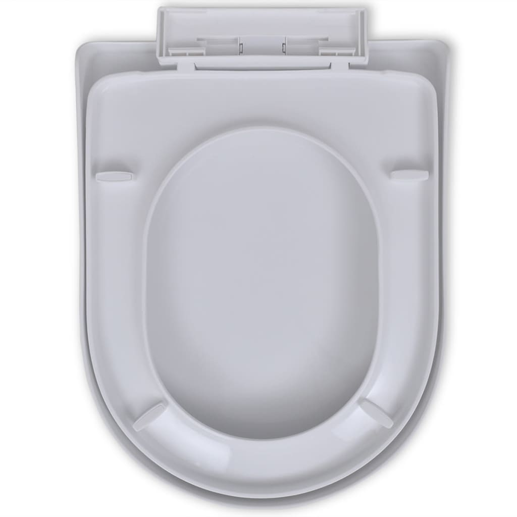 White Soft-close Toilet Seat Square