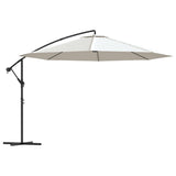 Cantilever Garden Parasol 3.5 m Sand White