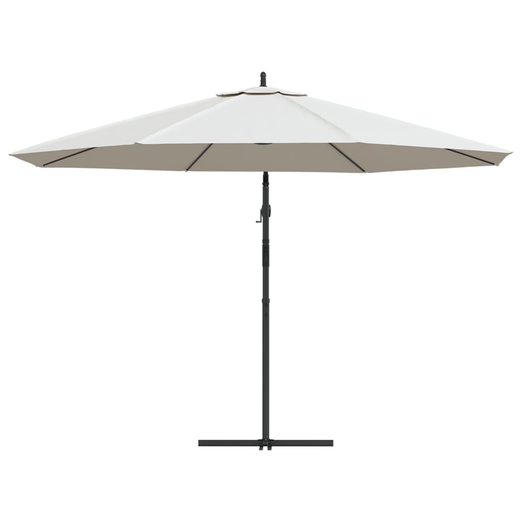 Cantilever Garden Parasol 3.5 m Sand White