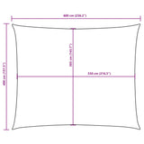 Sunshade Sail Oxford Fabric Rectangular 4x6 m Cream