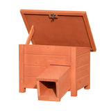 @Pet Hedgehog House Wood Brown