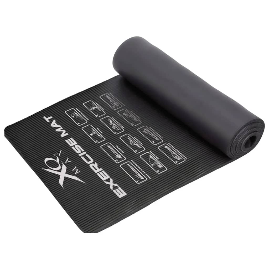 Yoga Mat 183x58x1 cm Black