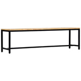 Dining Bench 160 cm Solid Rough Mango Wood