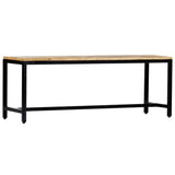 Dining Bench 120 cm Solid Rough Mango Wood