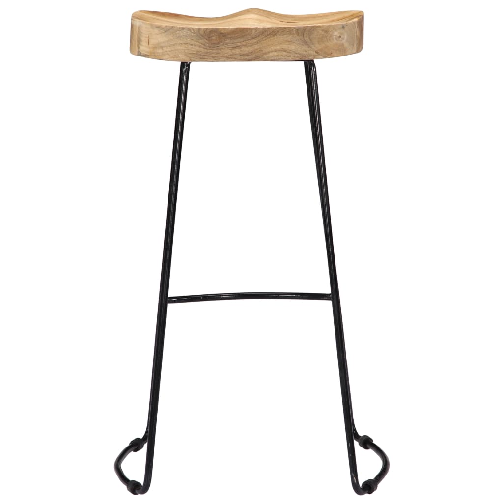 Gavin Bar Stools 2 pcs Solid Mango Wood