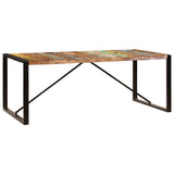 Dining Table 200x100x75 cm Solid Reclaimed Wood