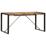 Dining Table 160x80x75 cm Solid Reclaimed Wood