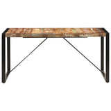 Dining Table 160x80x75 cm Solid Reclaimed Wood