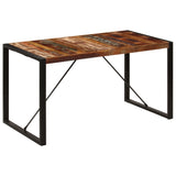 Dining Table 140x70x75 cm Solid Reclaimed Wood