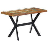 Dining Table 120x60x75 cm Solid Reclaimed Wood