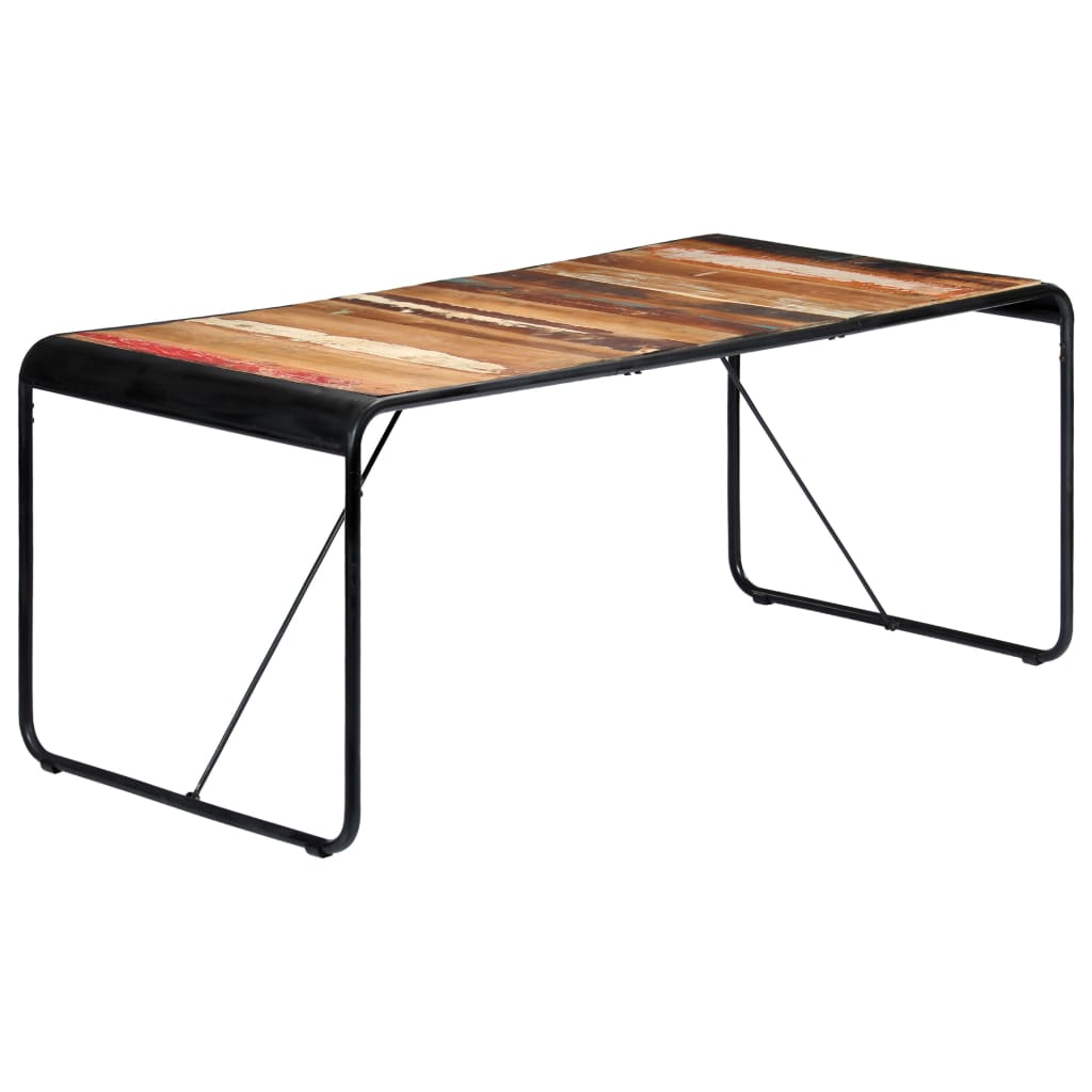 Dining Table 180x90x76 cm Solid Reclaimed Wood