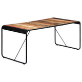 Dining Table 180x90x76 cm Solid Reclaimed Wood