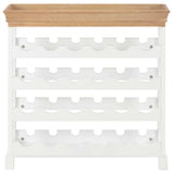 Wine Cabinet White 70x22.5x70.5 cm MDF