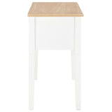 Writing Desk White 109.5x45x77.5 cm Wood