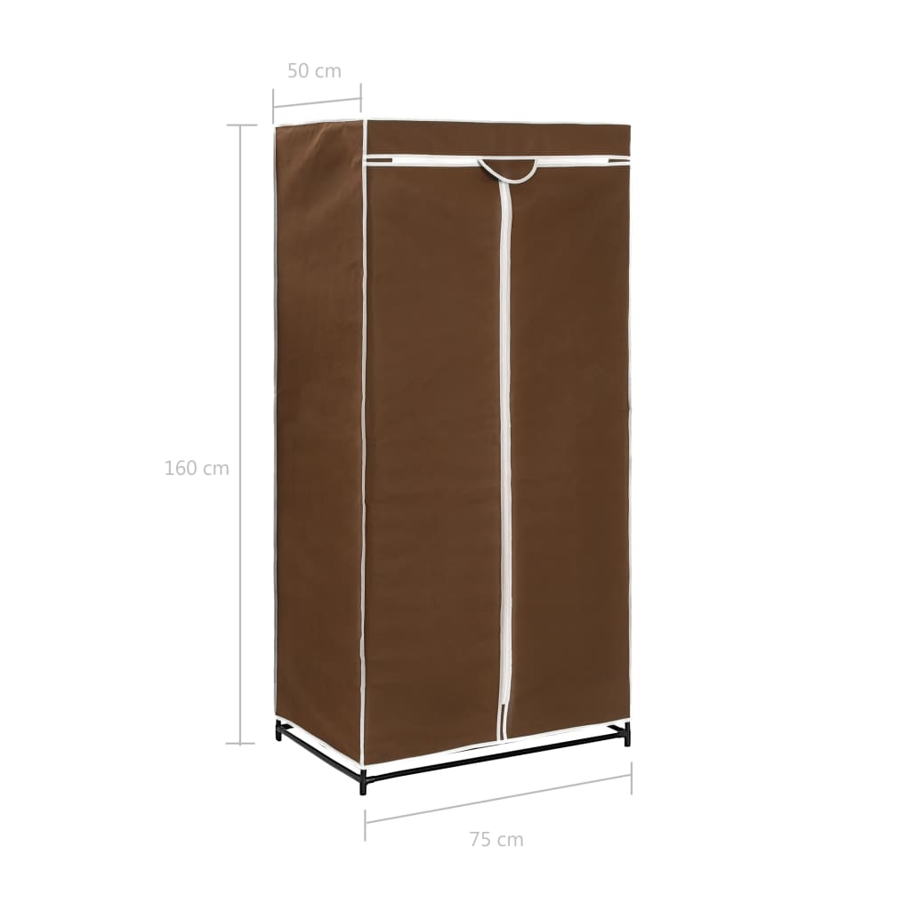 Wardrobe Brown 75x50x160 cm