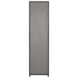 Wardrobe with 4 Compartments Grey 175x45x170 cm