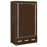 Wardrobe Brown 87x49x159 cm Fabric