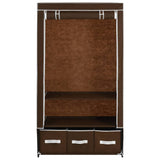 Wardrobe Brown 87x49x159 cm Fabric