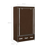 Wardrobe Brown 87x49x159 cm Fabric