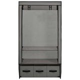 Wardrobe Grey 87x49x159 cm Fabric