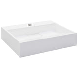 Wash Basin 50x38x13 cm Mineral Cast/Marble Cast White