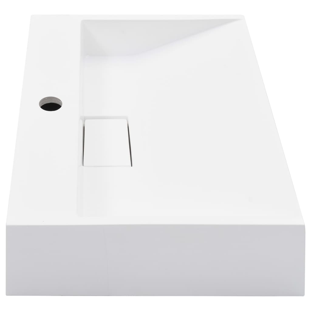 Wash Basin 50x38x13 cm Mineral Cast/Marble Cast White