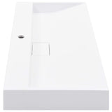 Wash Basin 100x46x11 cm Mineral Cast/Marble Cast White