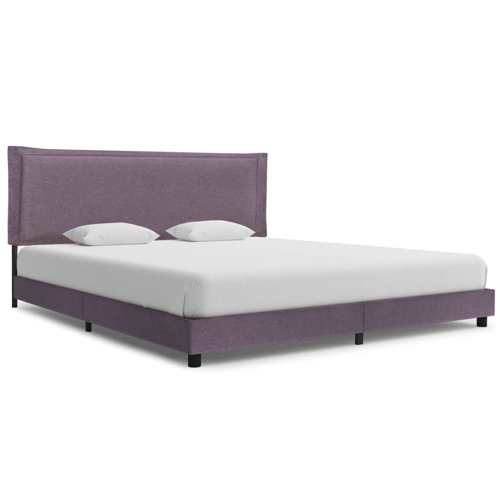 Bed Frame without Mattress Taupe Fabric 150x200 cm King Size