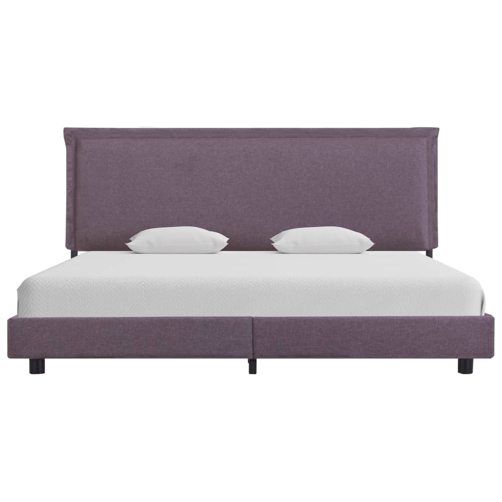 Bed Frame without Mattress Taupe Fabric 150x200 cm King Size