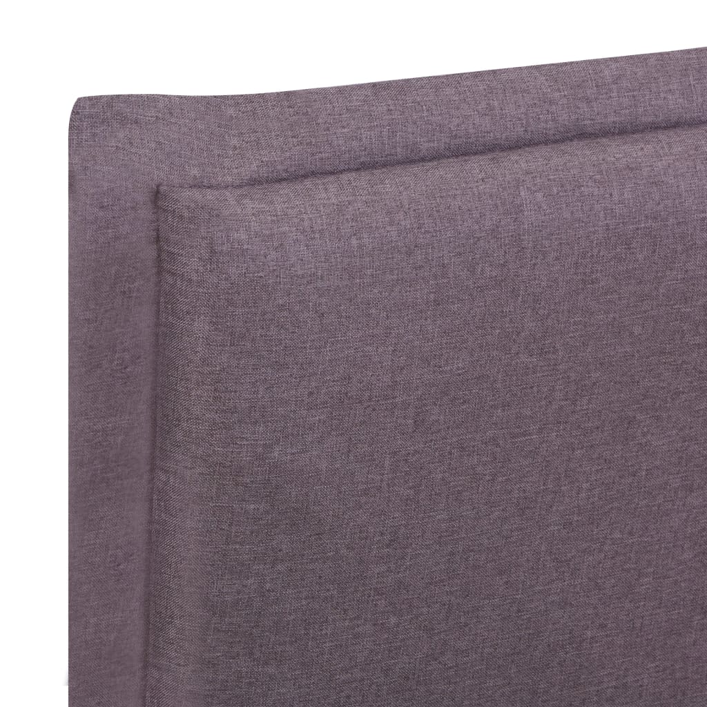 Bed Frame without Mattress Taupe Fabric 150x200 cm King Size