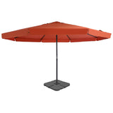 Garden Parasol with Portable Base Terracotta