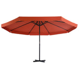 Garden Parasol with Portable Base Terracotta