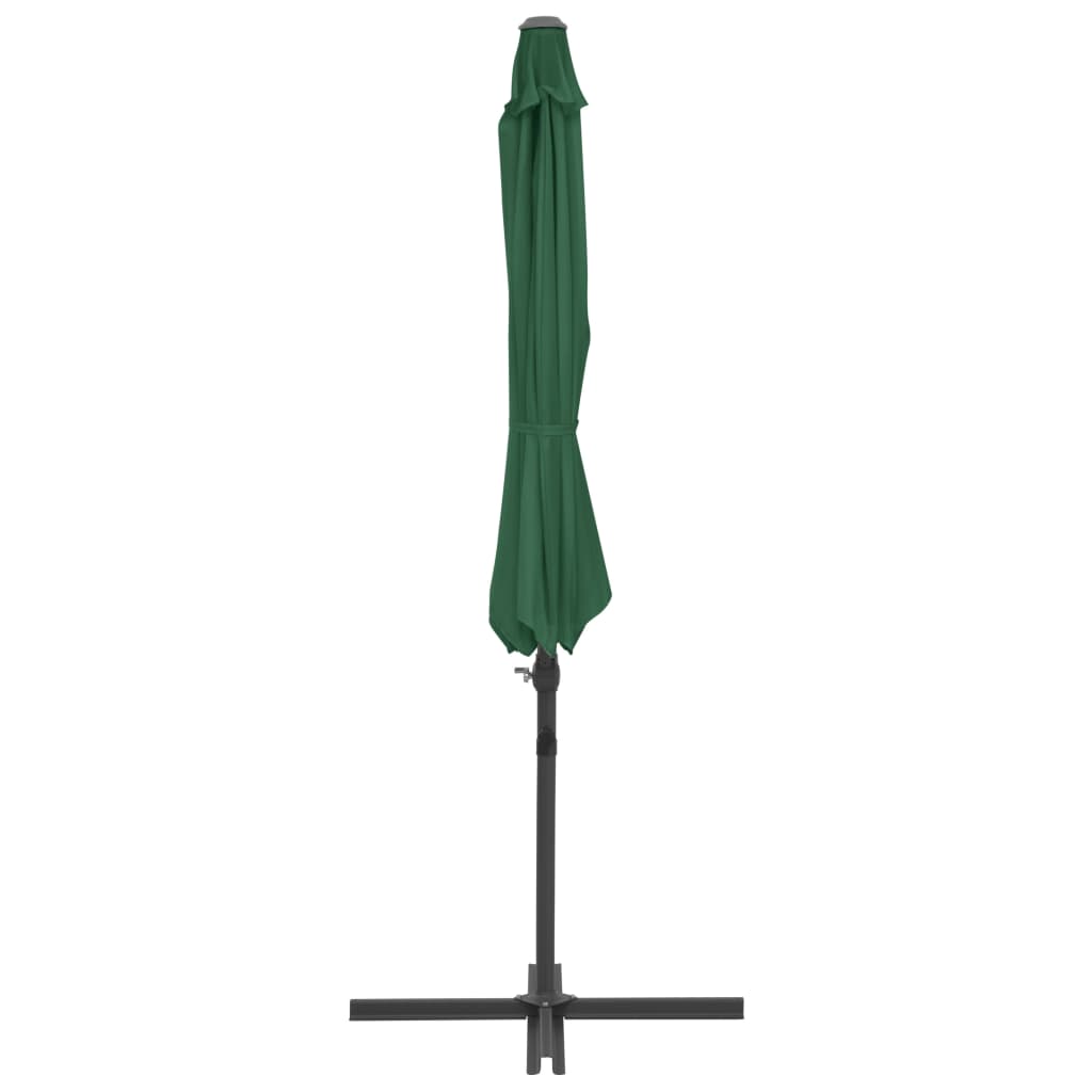 Garden Parasol with Portable Base Green