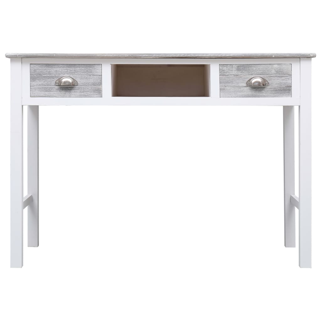 Writing Desk Grey 110x45x76 cm Wood