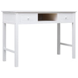 Writing Desk White 110x45x76 cm Wood