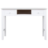 Writing Desk White 110x45x76 cm Wood